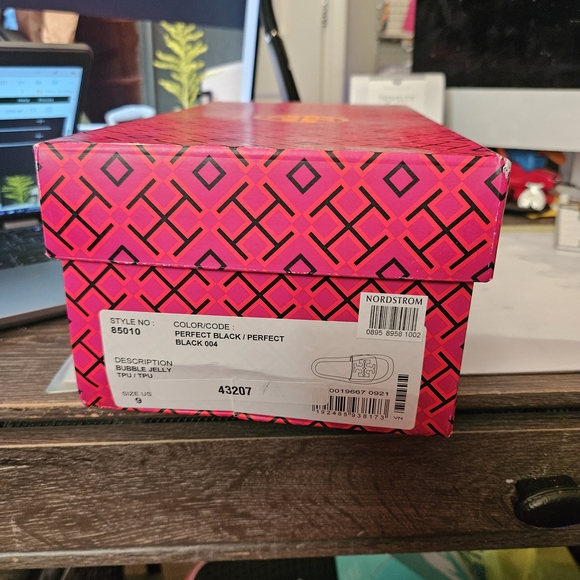 Black Tory Burch Bubble Slides - Picture 5 of 5